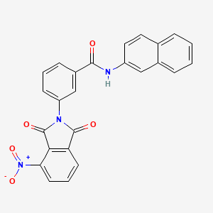 N-(naphthalen-2-yl)-3-(4-nitro-1,3-dioxo-1,3-dihydro-2H-isoindol-2-yl)benzamide