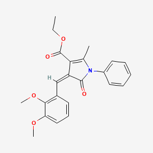 ethyl (4Z)-4-(2,3-dimethoxybenzylidene)-2-methyl-5-oxo-1-phenyl-4,5-dihydro-1H-pyrrole-3-carboxylate