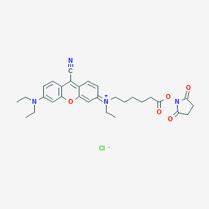 molecular formula C30H35ClN4O5 B115373 NIR-667 N-succinimidyl ester CAS No. 151134-79-1