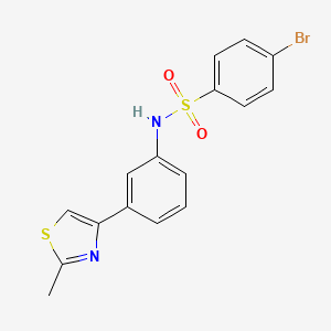 4-bromo-N-[3-(2-methyl-1,3-thiazol-4-yl)phenyl]benzenesulfonamide