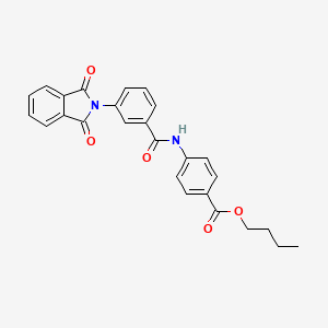 butyl 4-({[3-(1,3-dioxo-1,3-dihydro-2H-isoindol-2-yl)phenyl]carbonyl}amino)benzoate