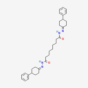 N'~1~,N'~9~-bis(4-phenylcyclohexylidene)nonanedihydrazide