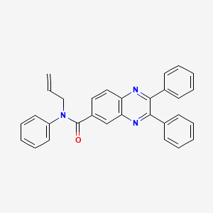 N,2,3-triphenyl-N-(prop-2-en-1-yl)quinoxaline-6-carboxamide