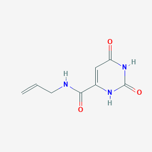 molecular formula C8H9N3O3 B11537458 2,6-dioxo-N-(prop-2-en-1-yl)-1,2,3,6-tetrahydropyrimidine-4-carboxamide 