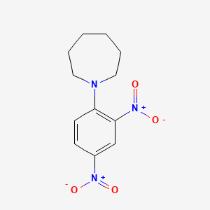 molecular formula C12H15N3O4 B11537464 1-(2,4-Dinitrophenyl)azepane 