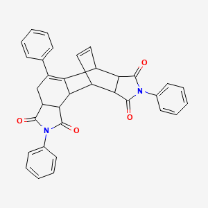 2,5,8-triphenyl-3a,4,6,6a,9a,10,10a,10b-octahydro-6,10-ethenoisoindolo[5,6-e]isoindole-1,3,7,9(2H,8H)-tetrone