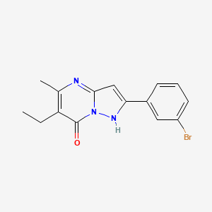 2-(3-Bromo-phenyl)-6-ethyl-5-methyl-4H-pyrazolo[1,5-a]pyrimidin-7-one