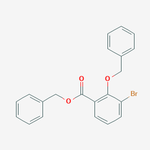molecular formula C₂₁H₁₇BrO₃ B1153755 Benzyl 2-(benzyloxy)-3-bromobenzoate 