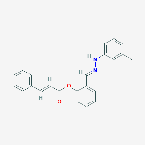 2-{(E)-[2-(3-methylphenyl)hydrazinylidene]methyl}phenyl (2E)-3-phenylprop-2-enoate