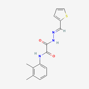 N-(2,3-dimethylphenyl)-2-oxo-2-[(2E)-2-(thiophen-2-ylmethylidene)hydrazinyl]acetamide