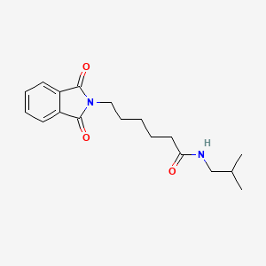 molecular formula C18H24N2O3 B11537691 6-(1,3-dioxo-1,3-dihydro-2H-isoindol-2-yl)-N-(2-methylpropyl)hexanamide 