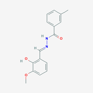 N'-[(E)-(2-hydroxy-3-methoxyphenyl)methylidene]-3-methylbenzohydrazide