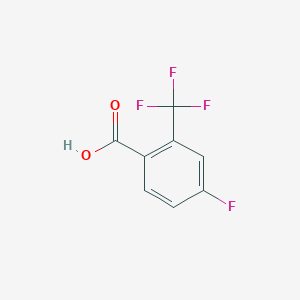 molecular formula C8H4F4O2 B115377 4-氟-2-(三氟甲基)苯甲酸 CAS No. 141179-72-8