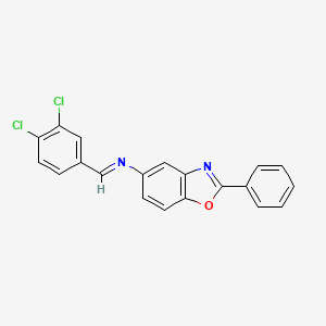 N-[(E)-(3,4-dichlorophenyl)methylidene]-2-phenyl-1,3-benzoxazol-5-amine