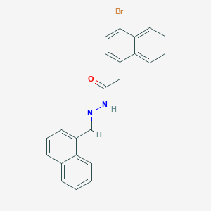 2-(4-bromonaphthalen-1-yl)-N'-[(E)-naphthalen-1-ylmethylidene]acetohydrazide