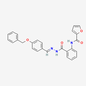 N-[2-({(2E)-2-[4-(benzyloxy)benzylidene]hydrazinyl}carbonyl)phenyl]furan-2-carboxamide