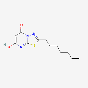 2-heptyl-7-hydroxy-5H-[1,3,4]thiadiazolo[3,2-a]pyrimidin-5-one