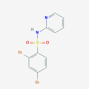 molecular formula C11H8Br2N2O2S B11537895 2,4-dibromo-N-(pyridin-2-yl)benzenesulfonamide 