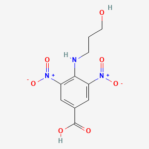 4-[(3-Hydroxypropyl)amino]-3,5-dinitrobenzoic acid