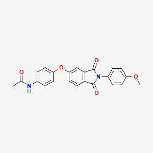 N-(4-{[2-(4-methoxyphenyl)-1,3-dioxo-2,3-dihydro-1H-isoindol-5-yl]oxy}phenyl)acetamide