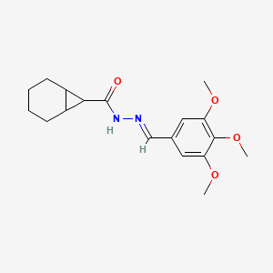 N'-[(E)-(3,4,5-trimethoxyphenyl)methylidene]bicyclo[4.1.0]heptane-7-carbohydrazide