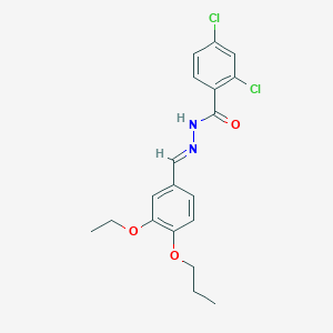 2,4-dichloro-N'-[(E)-(3-ethoxy-4-propoxyphenyl)methylidene]benzohydrazide