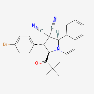 (2R,3R,10bS)-2-(4-bromophenyl)-3-(2,2-dimethylpropanoyl)-2,3-dihydropyrrolo[2,1-a]isoquinoline-1,1(10bH)-dicarbonitrile