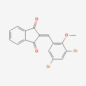 2-(3,5-dibromo-2-methoxybenzylidene)-1H-indene-1,3(2H)-dione