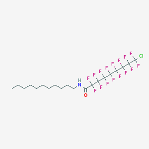 9-chloro-2,2,3,3,4,4,5,5,6,6,7,7,8,8,9,9-hexadecafluoro-N-undecylnonanamide