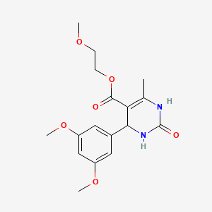 2-Methoxyethyl 4-(3,5-dimethoxyphenyl)-6-methyl-2-oxo-1,2,3,4-tetrahydropyrimidine-5-carboxylate