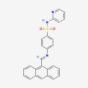 4-{[(E)-anthracen-9-ylmethylidene]amino}-N-(pyridin-2-yl)benzenesulfonamide