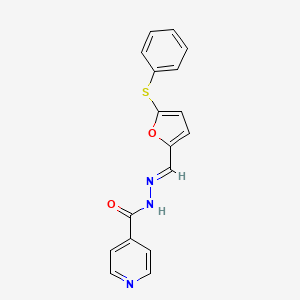 N'-[(E)-[5-(Phenylsulfanyl)furan-2-YL]methylidene]pyridine-4-carbohydrazide