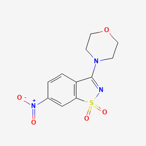 3-(Morpholin-4-yl)-6-nitro-1,2-benzothiazole 1,1-dioxide