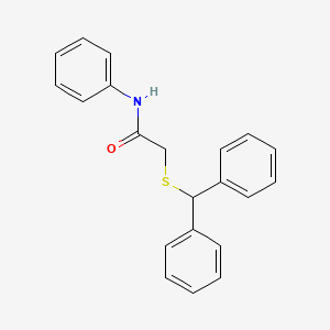 2-[(diphenylmethyl)sulfanyl]-N-phenylacetamide