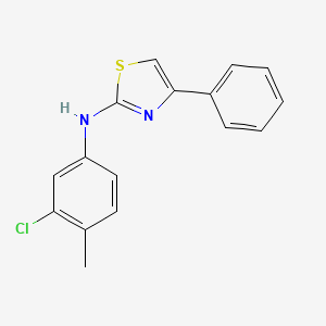 N-(3-chloro-4-methylphenyl)-4-phenyl-1,3-thiazol-2-amine