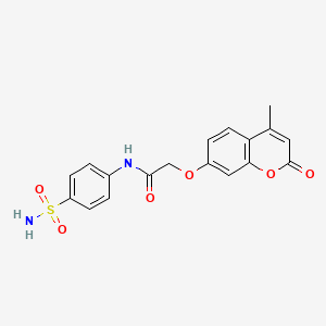 2-[(4-methyl-2-oxo-2H-chromen-7-yl)oxy]-N-(4-sulfamoylphenyl)acetamide