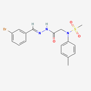 N-{2-[(2E)-2-(3-bromobenzylidene)hydrazino]-2-oxoethyl}-N-(4-methylphenyl)methanesulfonamide