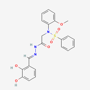 N-({N'-[(E)-(2,3-Dihydroxyphenyl)methylidene]hydrazinecarbonyl}methyl)-N-(2-methoxyphenyl)benzenesulfonamide