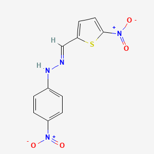 (2E)-1-(4-nitrophenyl)-2-[(5-nitrothiophen-2-yl)methylidene]hydrazine