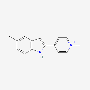 1-methyl-4-(5-methyl-1H-indol-2-yl)pyridinium