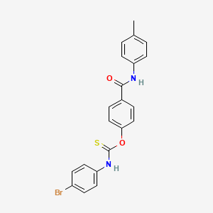 O-{4-[(4-methylphenyl)carbamoyl]phenyl} (4-bromophenyl)carbamothioate