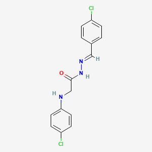 2-[(4-Chlorophenyl)amino]-N'-[(E)-(4-chlorophenyl)methylidene]acetohydrazide