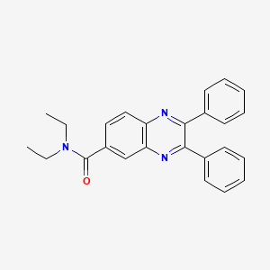 N,N-diethyl-2,3-diphenylquinoxaline-6-carboxamide