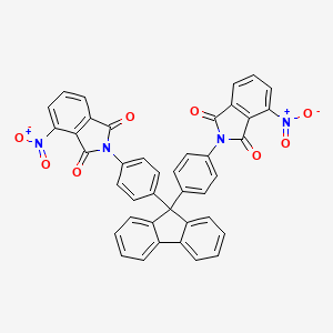 molecular formula C41H22N4O8 B11538846 2,2'-(9H-fluorene-9,9-diyldibenzene-4,1-diyl)bis(4-nitro-1H-isoindole-1,3(2H)-dione) 