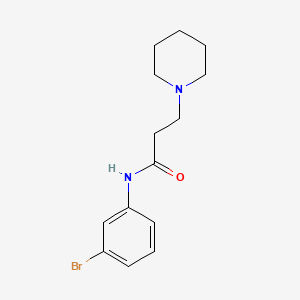 1-Piperidinepropanamide, N-(3-bromophenyl)-