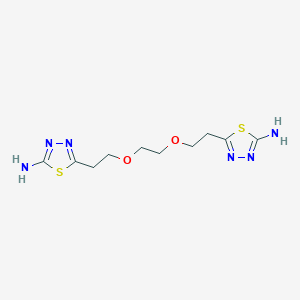 5-(2-{2-[2-(5-Amino-1,3,4-thiadiazol-2-yl)ethoxy]ethoxy}ethyl)-1,3,4-thiadiazol-2-amine