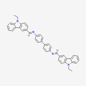 N,N'-bis[(E)-(9-ethyl-9H-carbazol-3-yl)methylidene]biphenyl-4,4'-diamine