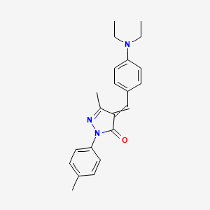 4-[4-(diethylamino)benzylidene]-5-methyl-2-(4-methylphenyl)-2,4-dihydro-3H-pyrazol-3-one