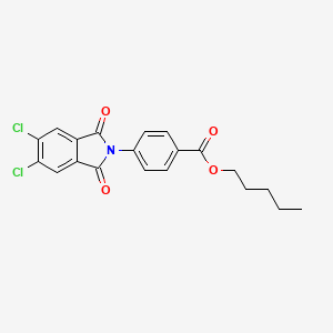 pentyl 4-(5,6-dichloro-1,3-dioxo-1,3-dihydro-2H-isoindol-2-yl)benzoate