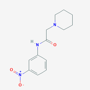 N-(3-nitrophenyl)-2-(piperidin-1-yl)acetamide